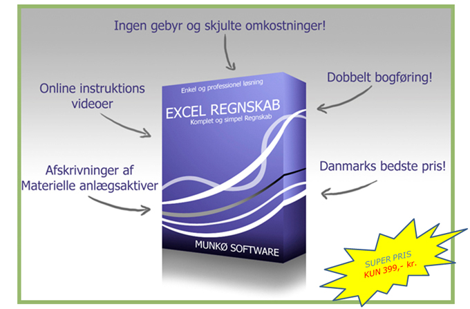 Professionelt Excel regnskabsprogram